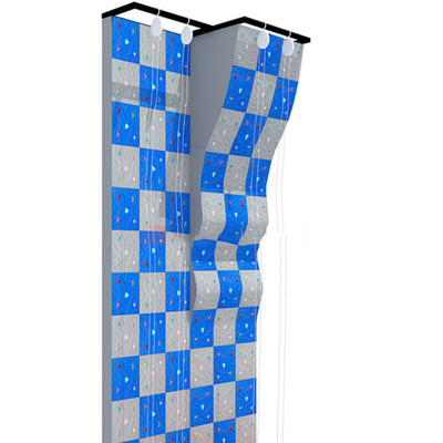 ملعب داخلي من الألياف الزجاجية لتسلق الجدار الاصطناعي مع نظام Belay التلقائي